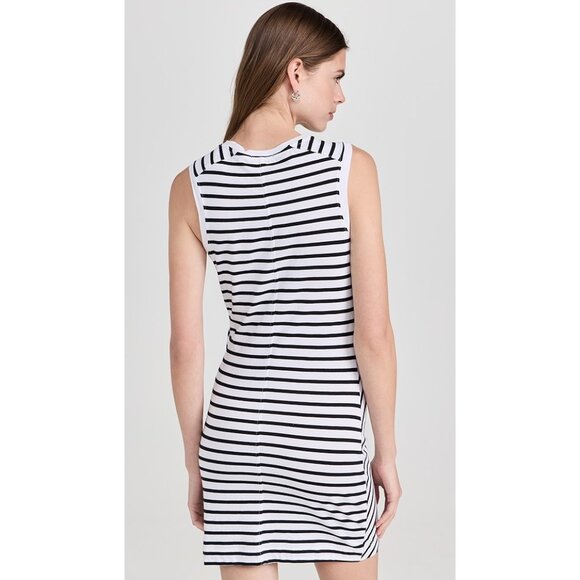 ATM Anthony Thomas Melillo | Classic Jersey Stripe Sleeveless Twist Dress - Picture 2 of 14